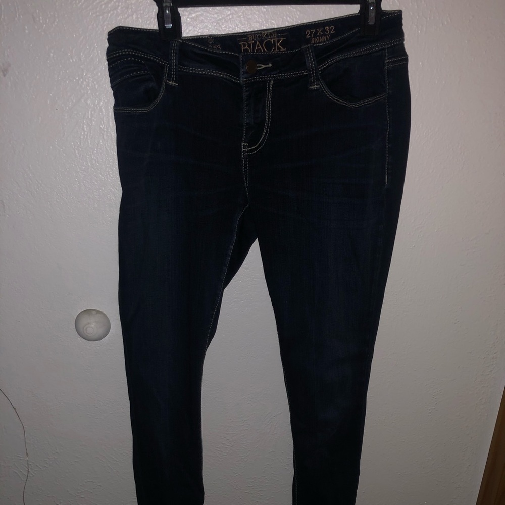 Buckle Black Jeans (color dark blue)